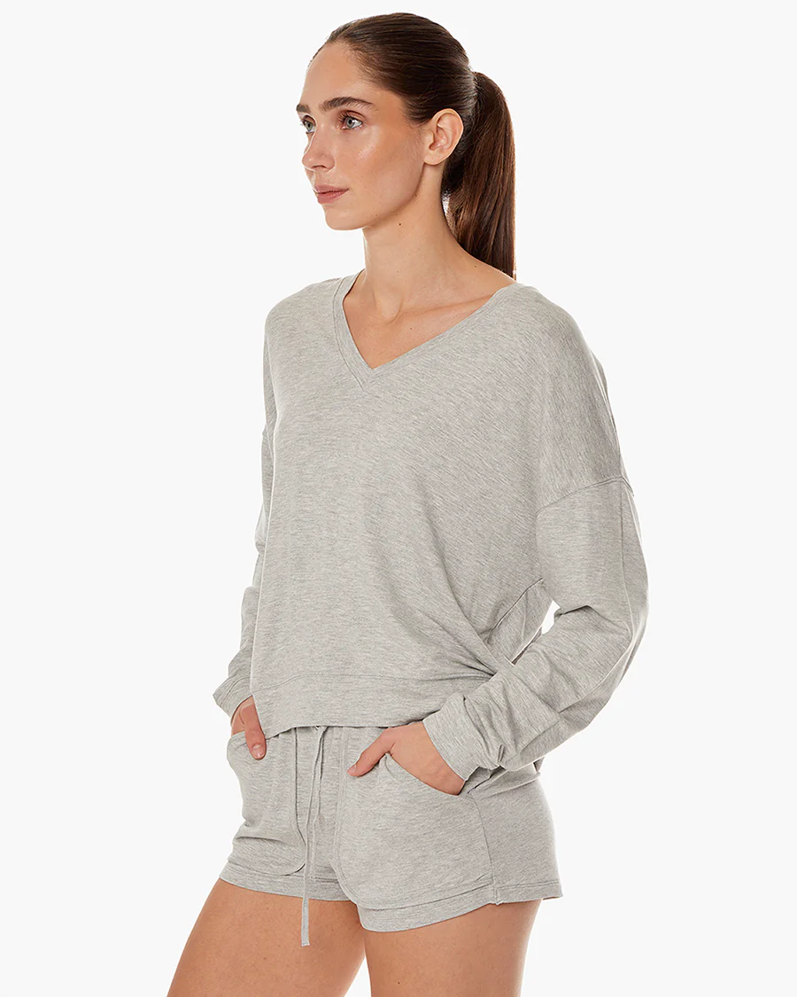 MatinÃ©e de Tennis V-neck - Heather Grey