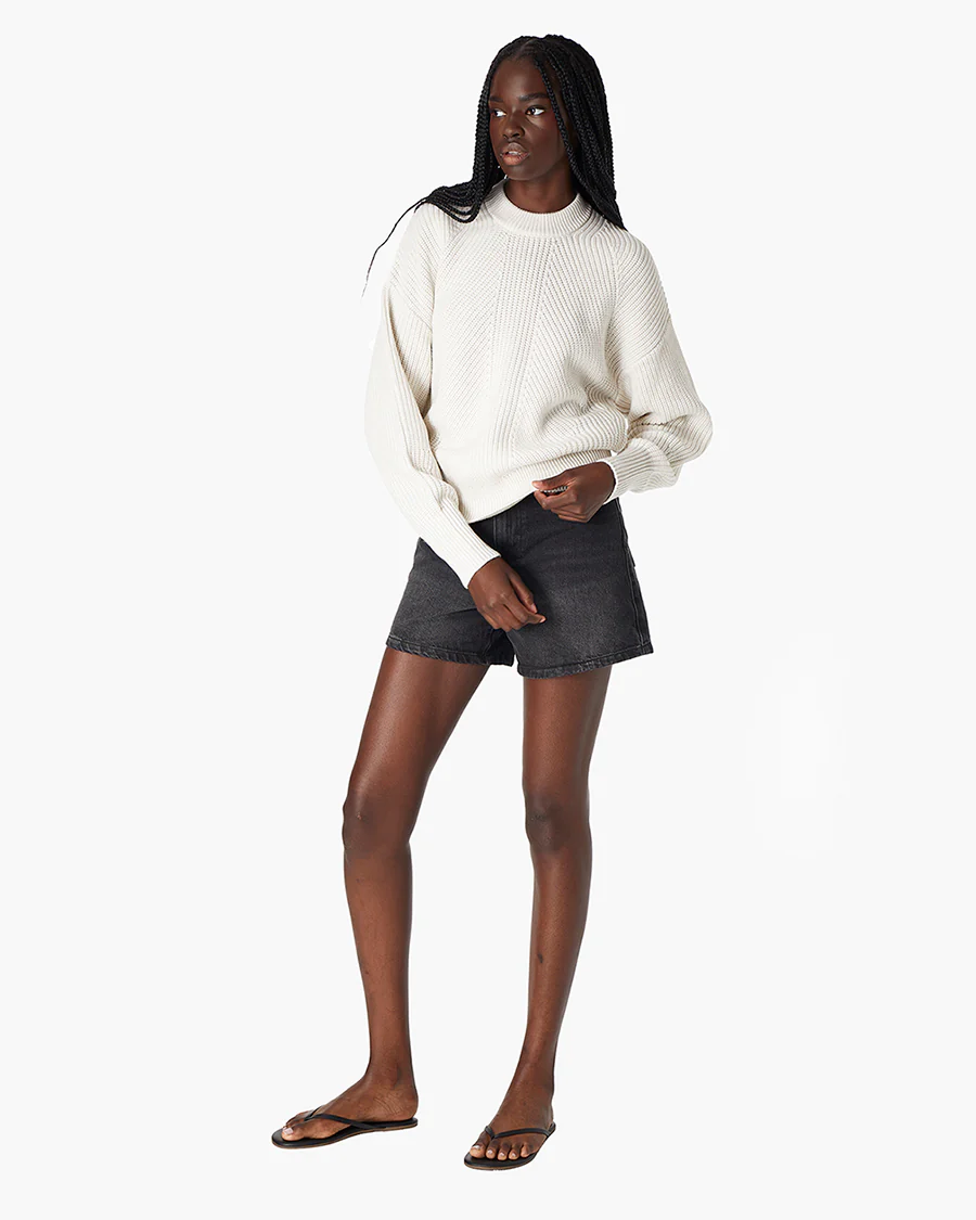 Merino Knit Crewneck - Cream