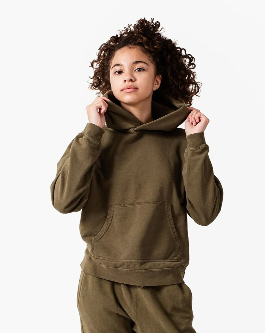 The Hoodie (Kids) - Olive