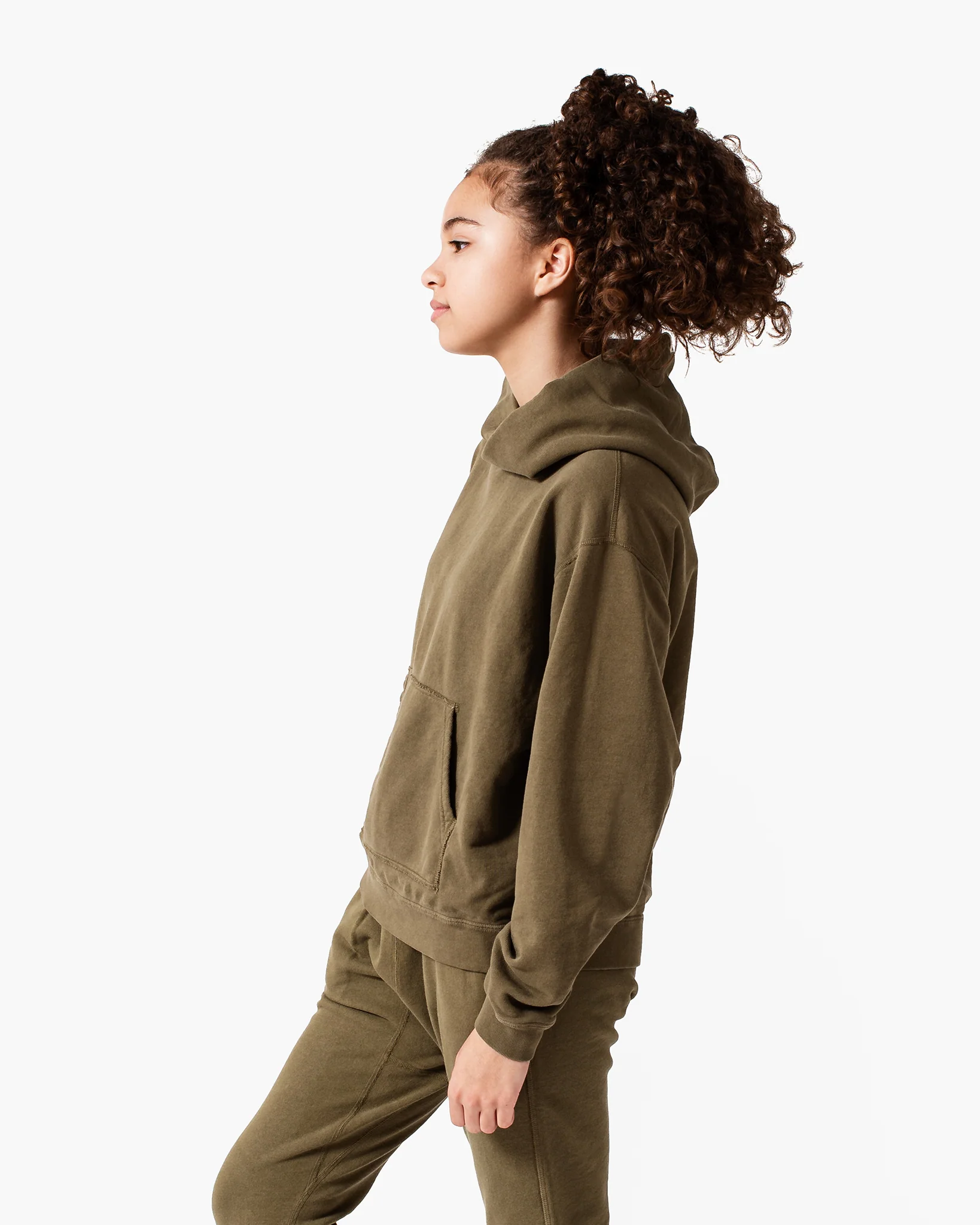 The Hoodie (Kids) - Olive