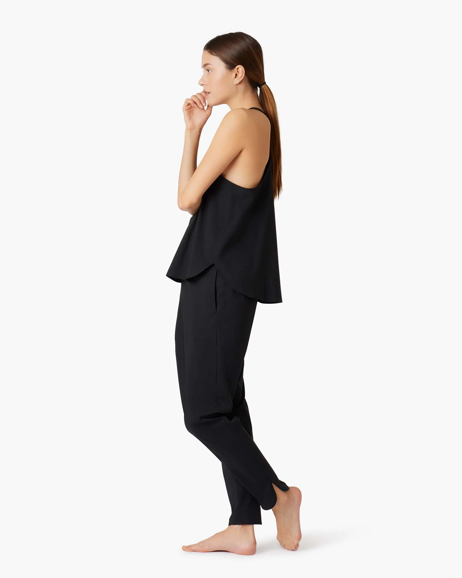 Poplin Tank - Black