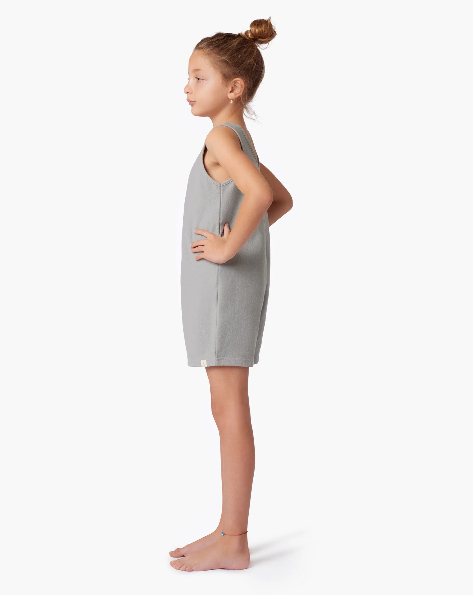 Kids Short Playsuit - Dove