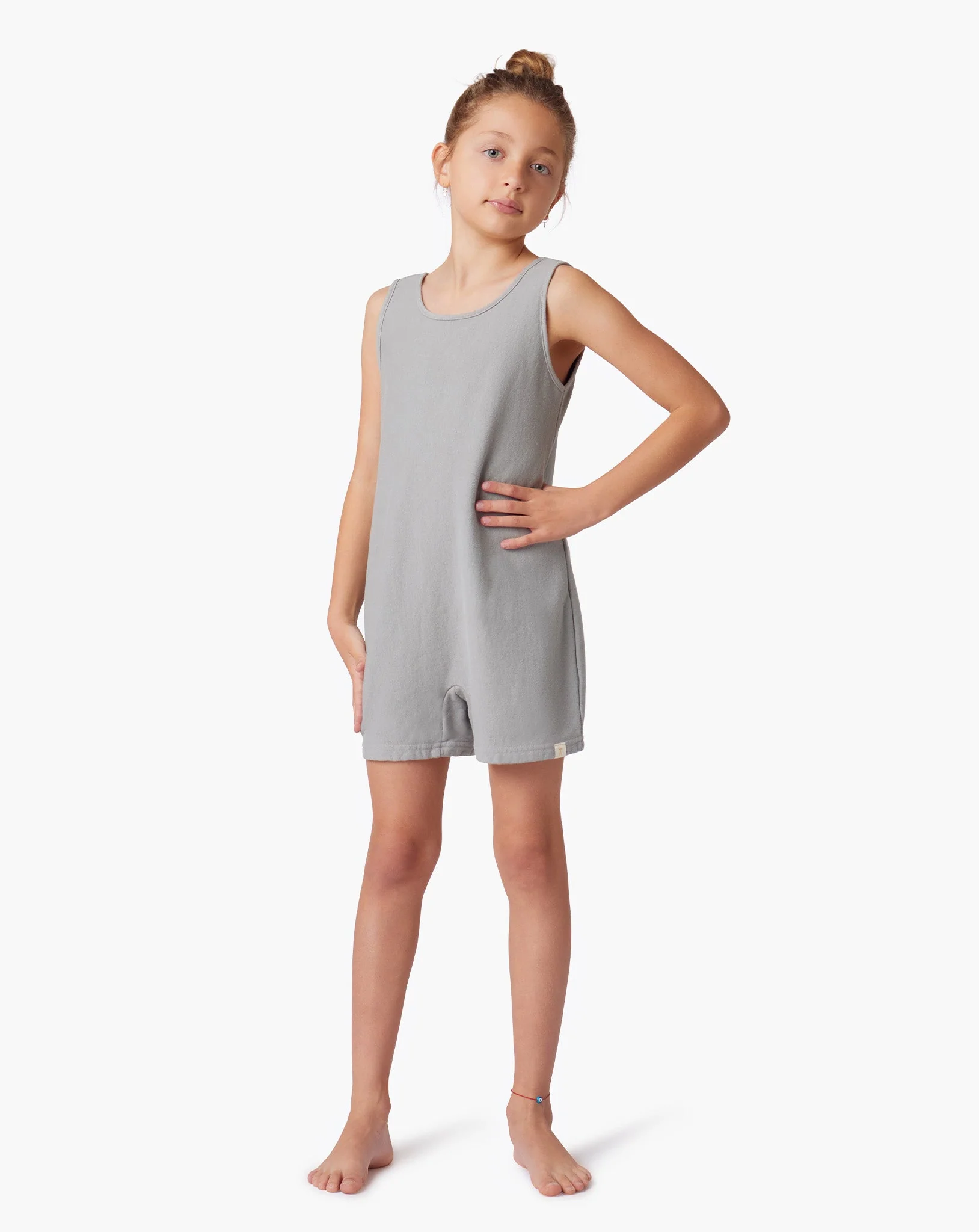 Kids Short Playsuit - Dove