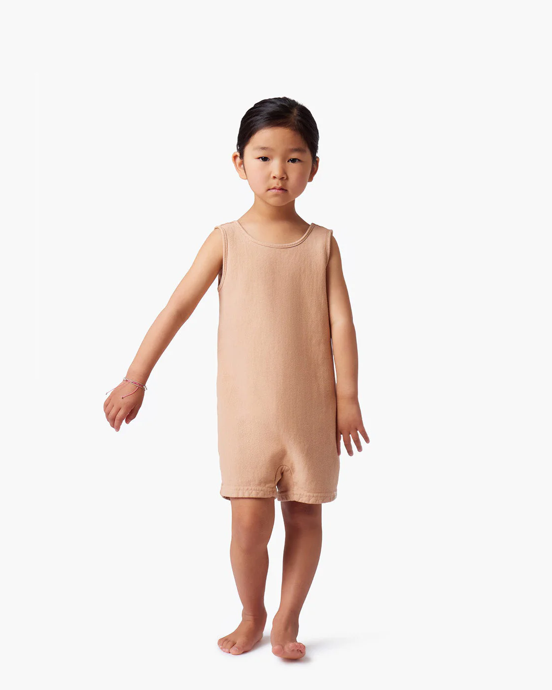 Kids Short Playsuit - Bisque