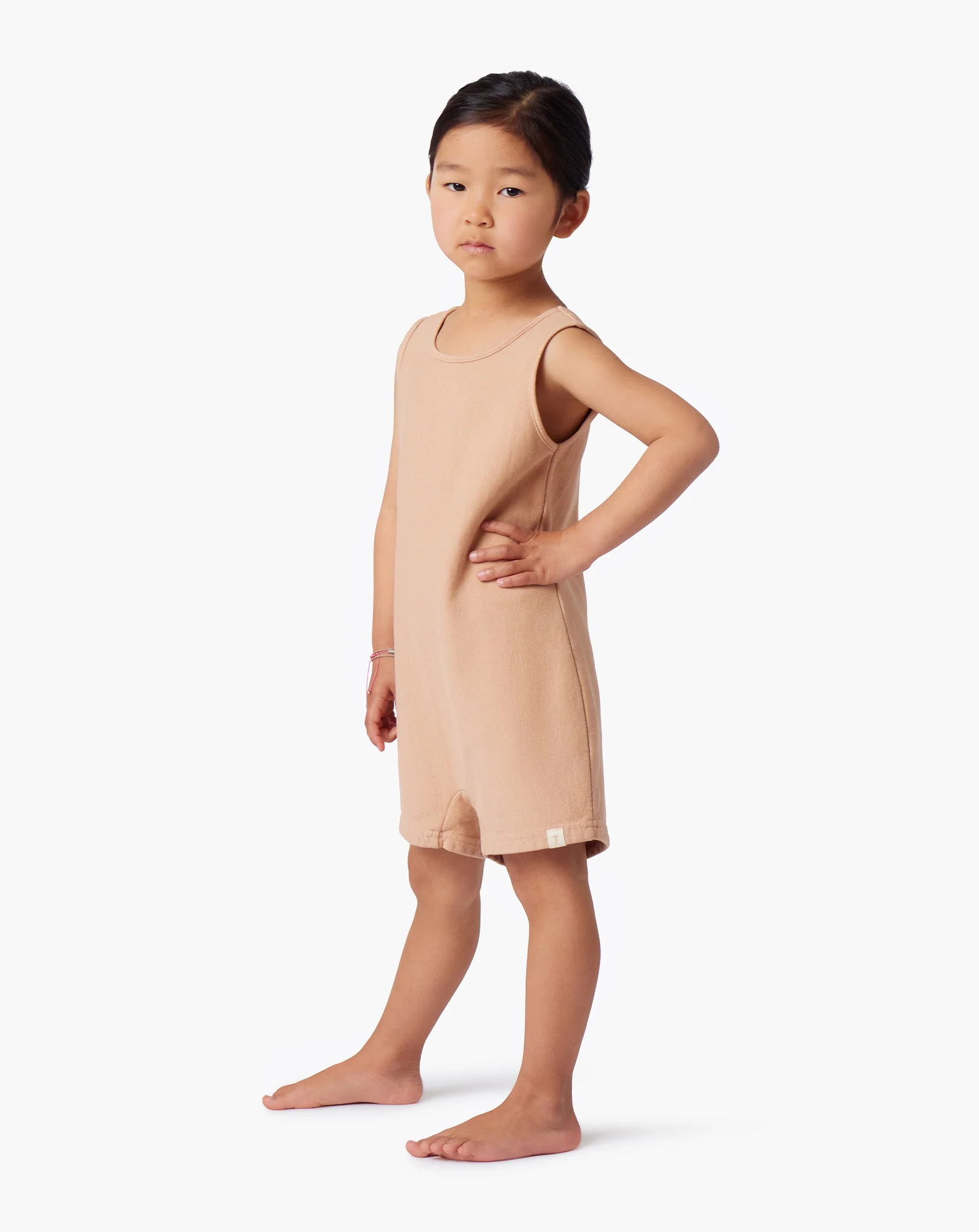Kids Short Playsuit - Bisque