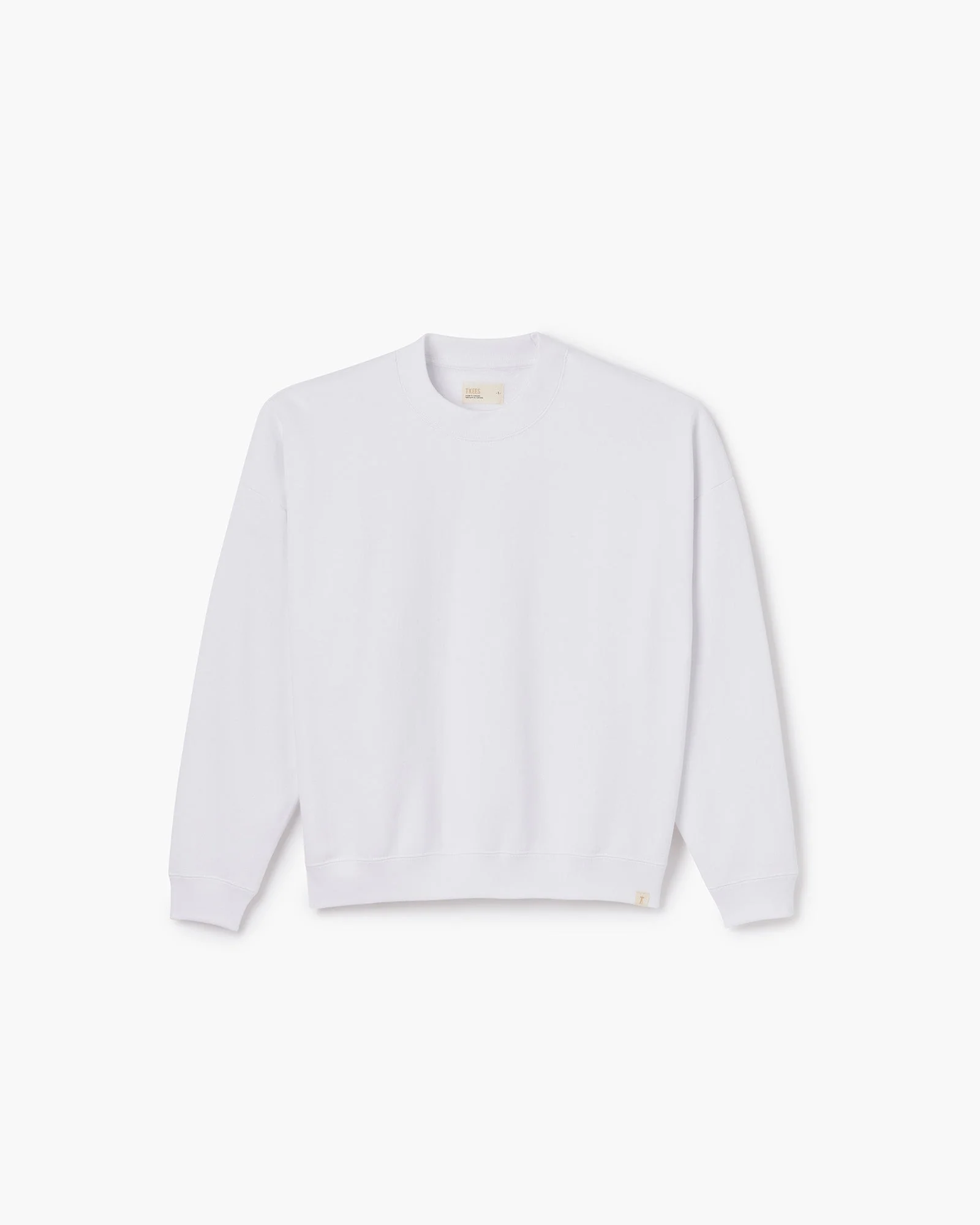 Core Fleece Crewneck - White