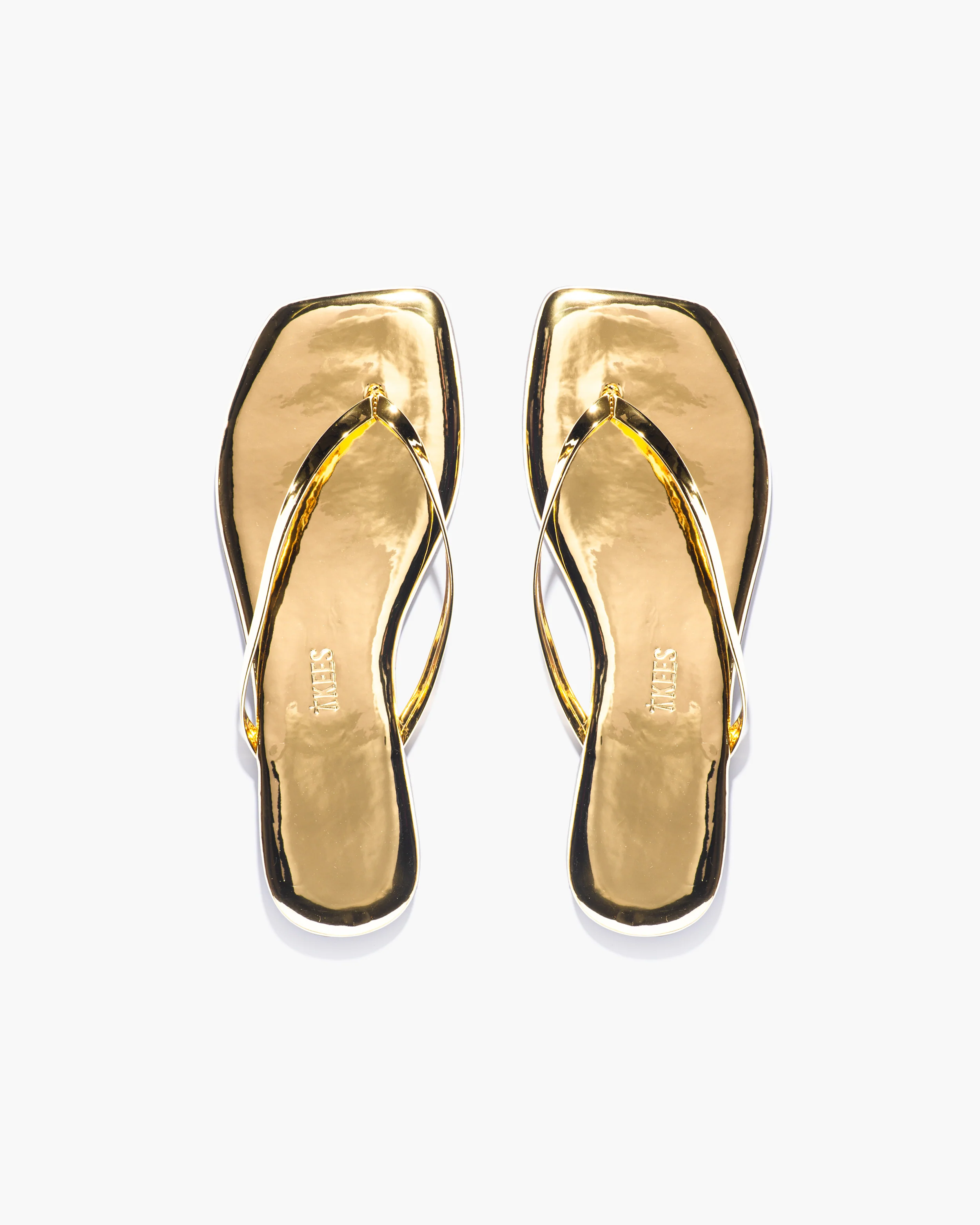 Square Toe Lily Mirror - Gold